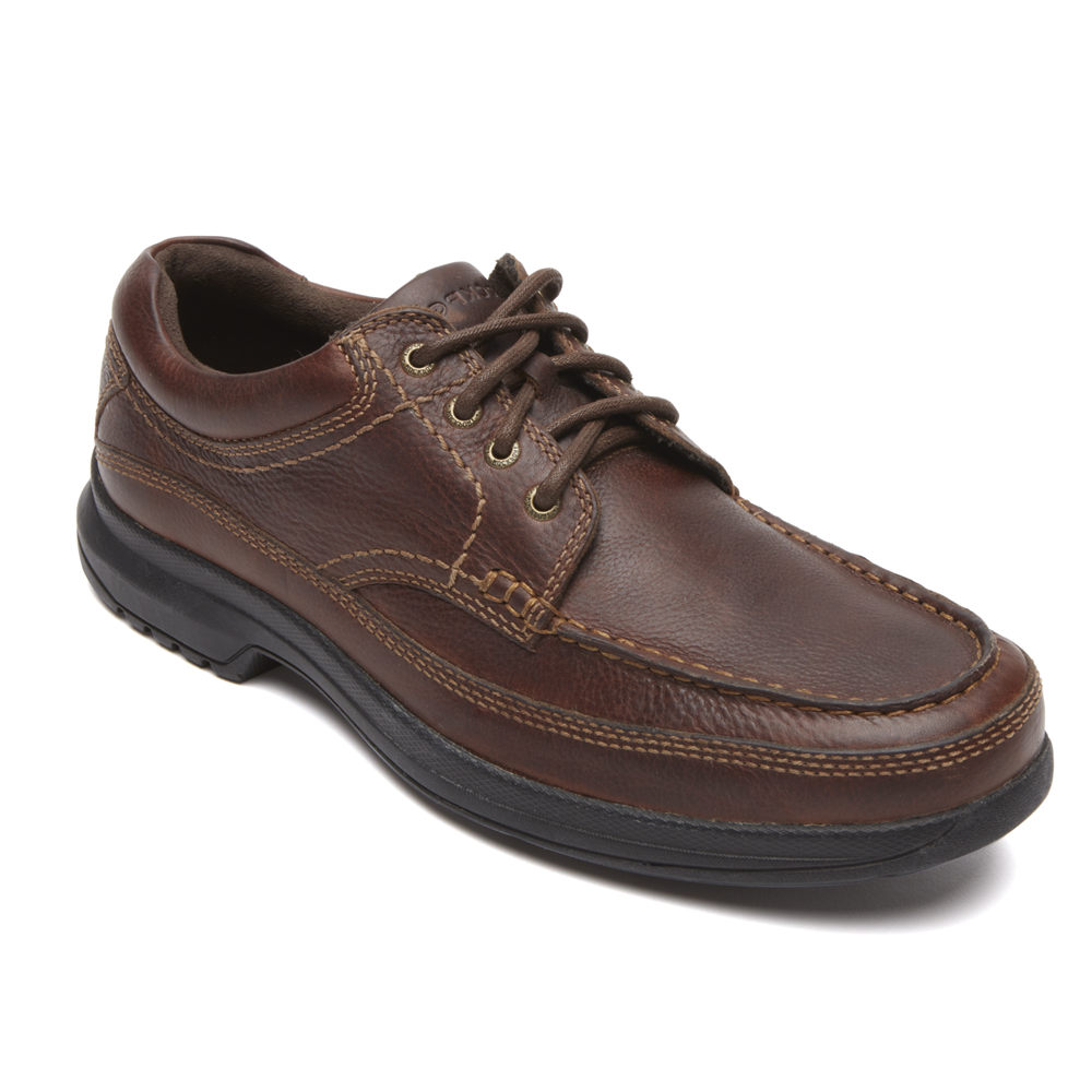 Oxfords Rockport Hombre Mexico - Banni Marrom Oscuro - VLBID3428